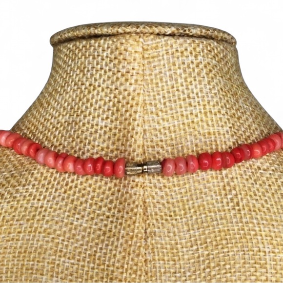 Rare Vintage Red Branch Coral Choker Necklace, Handcrafted 16" Collector’s Piece - Picture 6 of 12